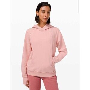 Lululemon Scuba Pullover Hoodie Sweatshirt Pink Puff Size 8